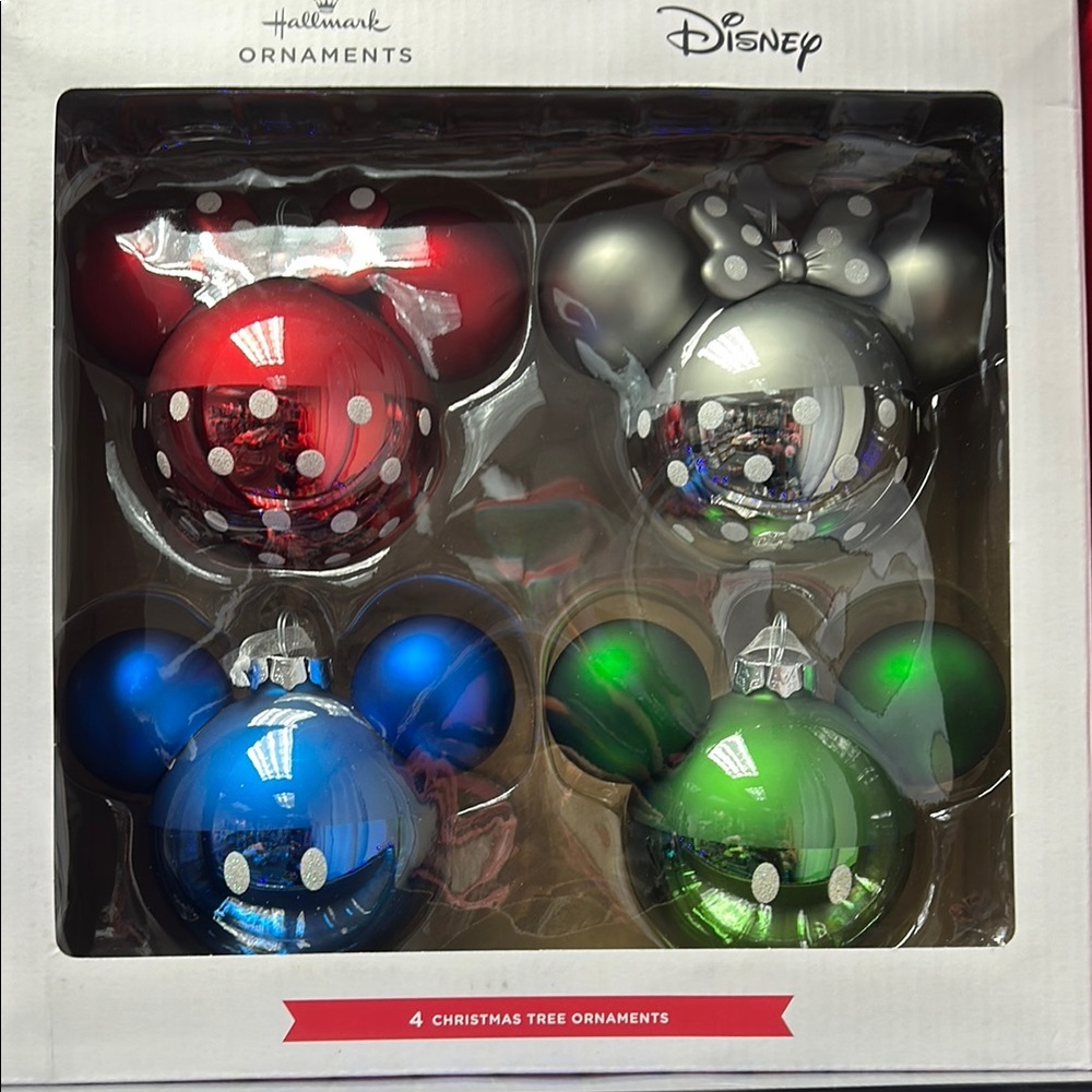 Hallmark Disney Mickey Mouse Christmas Tree Ornaments Set